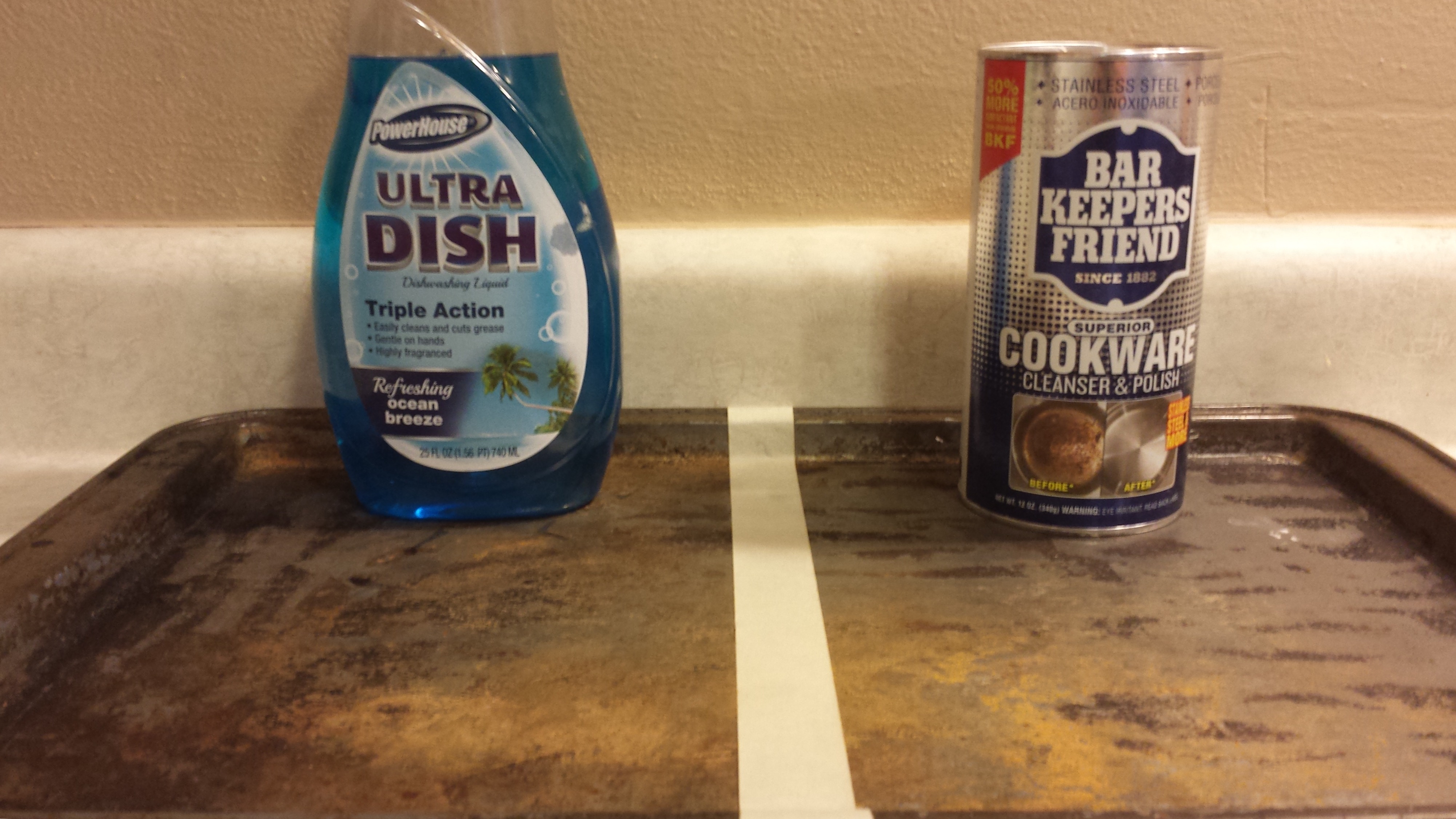 How To Clean A Cookie Sheet, Bar Keepers Friend Is Amazing...